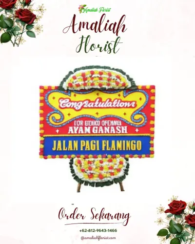 Bunga Papan Congratulation di Kampung Anyar